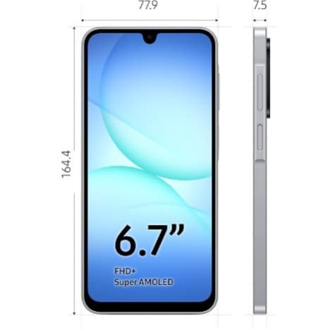 Galaxy A17 4G - 6.7" - 4gb Ram - 128gb Rom - Dual Sim - Fingerprint - 5000mAh - Black - View 3